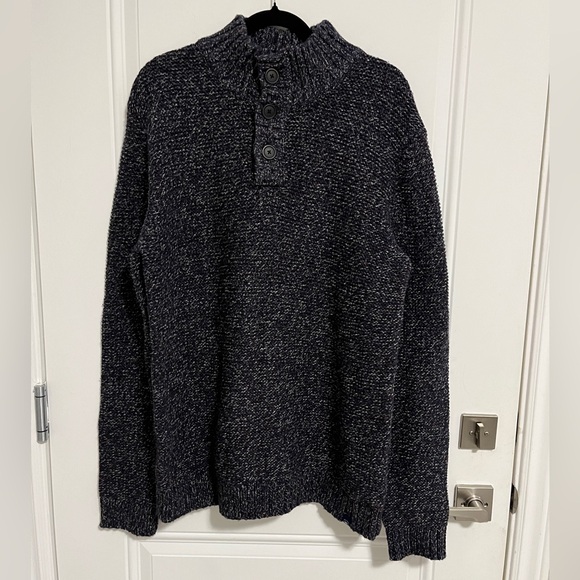 NWT - Fat Face Men's Wool Blended Half Neck Sweater - Size L - Picture 1 of 11